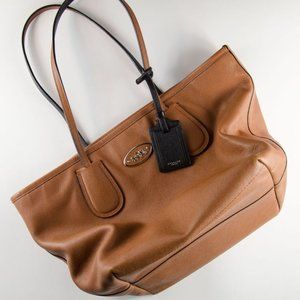 Coach Crossgrain Leather 'Taxi' Zip Up Tote